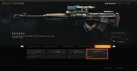 bo4 sniper rifle.